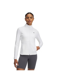 Damski longsleeve treningowy rozpinany Under Armour Motion Jacket Emea - biały ze sklepu Sportstylestory.com w kategorii Bluzki damskie - zdjęcie 184216673