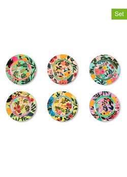 Trendy Kitchen by EXCÉLSA Podtalerze (6 szt.) &quot;Fiori Frida&quot; ze wzorem - Ø 33 cm ze sklepu Limango Polska w kategorii Talerze - zdjęcie 184216994