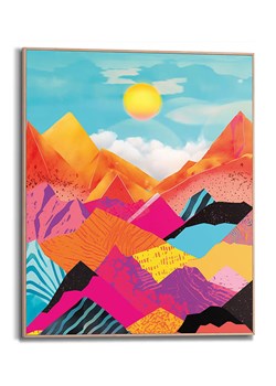 Orangewallz Druk artystyczny &quot;Abstract Colour Mountains&quot; w ramce - 40 x 50 cm ze sklepu Limango Polska w kategorii Obrazy - zdjęcie 184217073