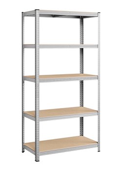 Songmics Regał stojący w kolorze srebrno-jasnobrązowym - 120 x 200 x 60 cm ze sklepu Limango Polska w kategorii Regały i witryny - zdjęcie 184217200