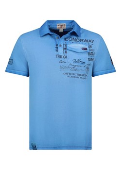 Geographical Norway Koszulka polo &quot;Keony&quot; w kolorze niebieskim ze sklepu Limango Polska w kategorii T-shirty męskie - zdjęcie 184217893