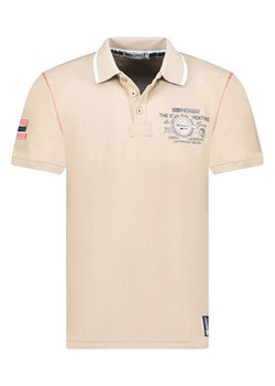 Geographical Norway Koszulka polo &quot;Kilsvik&quot; w kolorze beżowym ze sklepu Limango Polska w kategorii T-shirty męskie - zdjęcie 184218001
