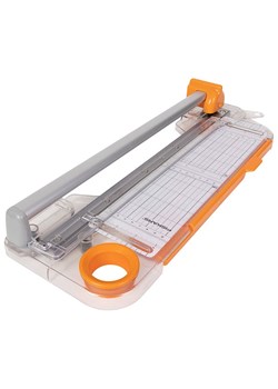 Fiskars Gilotyna w kolorze srebrno-biało-pomarańczowym do papieru - dł. 30 cm ze sklepu Limango Polska w kategorii Zabawki - zdjęcie 184218130
