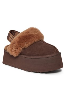 Kapcie Ugg W Funkette 1113474 Brązowy ze sklepu eobuwie.pl w kategorii Kapcie damskie - zdjęcie 184218514
