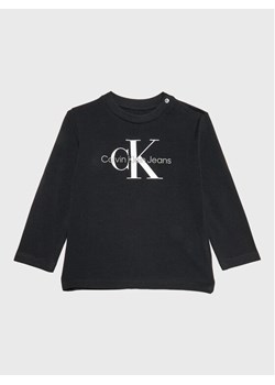Calvin Klein Jeans Bluzka Monogram IN0IN00005 Czarny Regular Fit ze sklepu MODIVO w kategorii T-shirty chłopięce - zdjęcie 184218784