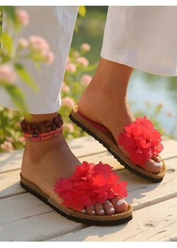 Royalfashion Klapki damskie z kwiatuszkami Flora Soft ze sklepu royalfashion.pl w kategorii Klapki damskie - zdjęcie 184219952