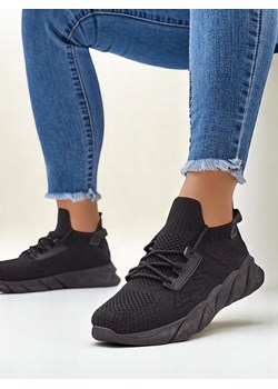 Royalfashion Sznurowane damskie materiałowe buty sportowe Amaney ze sklepu royalfashion.pl w kategorii Buty sportowe damskie - zdjęcie 184220181