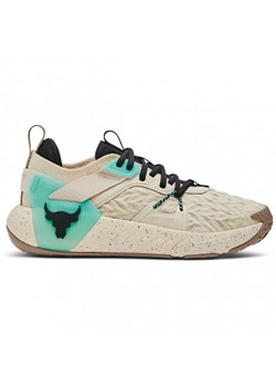 Damskie buty treningowe Under Armour UA W Project Rock 6 - beżowe ze sklepu Sportstylestory.com w kategorii Buty sportowe damskie - zdjęcie 184221080
