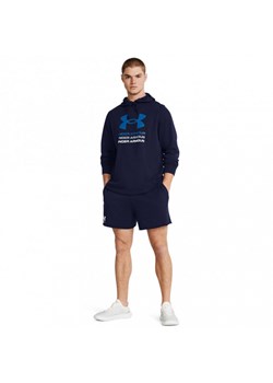 Męskie spodenki dresowe Under Armour UA Rival Terry 6in Short - granatowe ze sklepu Sportstylestory.com w kategorii Spodenki męskie - zdjęcie 184221133