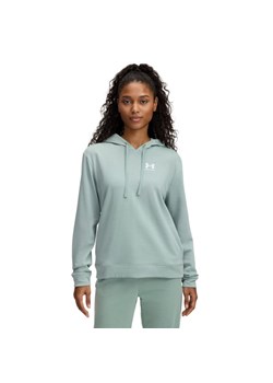 Damska bluza dresowa nierozpinana z kapturem Under Armour UA Rival Terry Hoodie - zielona - id: 306223 - marki Under Armour - 184221193 Damska bluza dresowa nierozpinana z kapturem Under Armour UA Rival Terry Hoodie - zielona ze sklepu Sportstylestory.com w kategorii Bluzy damskie - zdjęcie 184221193