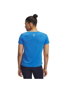 Damska koszulka do biegania Under Armour UA Launch Shortsleeve - niebieska ze sklepu Sportstylestory.com w kategorii Bluzki damskie - zdjęcie 184221422