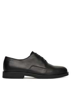Półbuty Calvin Klein Flex Dress Derby 4Holes Lth HM0HM01895 Czarny ze sklepu eobuwie.pl w kategorii Buty eleganckie męskie - zdjęcie 184221810