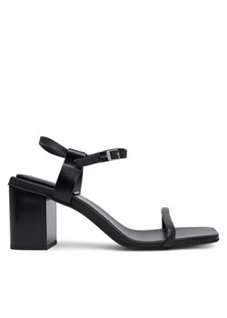 Sandały Calvin Klein Block Heel Sandal 75 Lth HW0HW02650 Czarny ze sklepu eobuwie.pl w kategorii Sandały damskie - zdjęcie 184221823