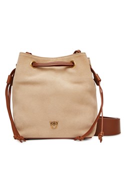 PINKO Torebka Secchiello Mini PE 25 PLTT 104303 A2CC Beżowy ze sklepu MODIVO w kategorii Torebki worki - zdjęcie 184222554