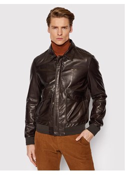 Aeronautica Militare Kurtka skórzana 221PN50181994 Brązowy Regular Fit ze sklepu MODIVO w kategorii Kurtki męskie - zdjęcie 184222611
