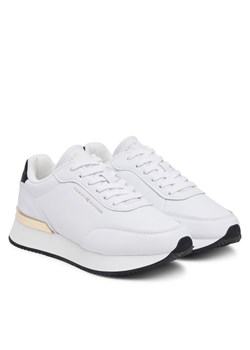 Tommy Hilfiger Sneakersy Chic Fashion Runner FW0FW08695 Biały ze sklepu MODIVO w kategorii Buty sportowe damskie - zdjęcie 184222624