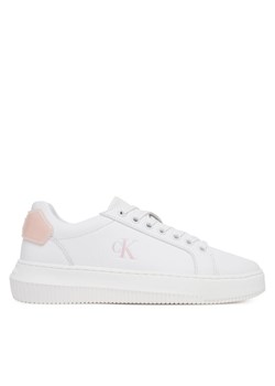 Calvin Klein Jeans Sneakersy Chunky Cupsole Ru Patch Lth Wn YW0YW01846 Biały ze sklepu MODIVO w kategorii Buty sportowe damskie - zdjęcie 184222684