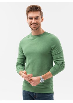 Elegancki sweter męski - zielony V13 E177 ze sklepu ombre w kategorii Swetry męskie - zdjęcie 184223384