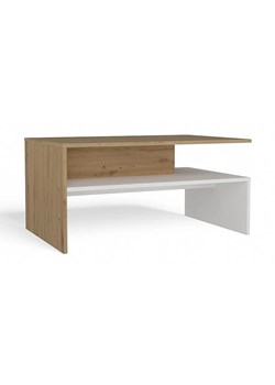 Stolik kawowy dąb artisan + biały T9-E37 ze sklepu Edinos.pl w kategorii Stoliki kawowe - zdjęcie 184226430