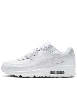 Buty młodzieżowe Nike Air Max 90 HF6358-102 - białe ze sklepu streetstyle24.pl w kategorii Buty sportowe damskie - zdjęcie 184226523