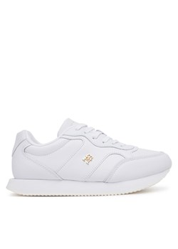Sneakersy Tommy Hilfiger Runner FW0FW08696 Biały ze sklepu eobuwie.pl w kategorii Buty sportowe damskie - zdjęcie 184227203