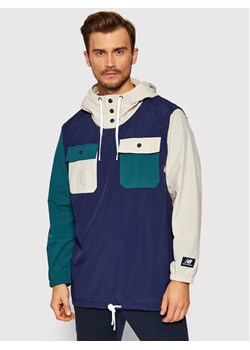 New Balance Kurtka anorak MJ13551 Granatowy Relaxed Fit ze sklepu MODIVO w kategorii Kurtki męskie - zdjęcie 184227921