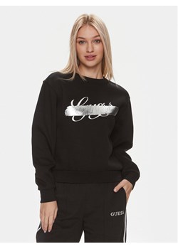 Guess Bluza W4RQ15 K9Z21 Czarny Regular Fit ze sklepu MODIVO w kategorii Bluzy damskie - zdjęcie 184227954