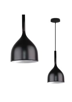 Designerska lampa wisząca do kuchni z metalowym kloszem GALLASA z regulacją wysokości ze sklepu Lysne w kategorii Lampy wiszące - zdjęcie 184228833