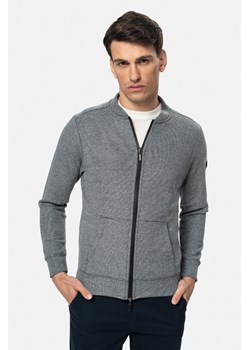 BLUZA LAREDA ROZPINANY GRANATOWA Z BAWEŁNĄ ze sklepu Recman w kategorii Bluzy męskie - zdjęcie 184229300