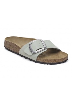 Klapki Birkenstock Madrid Big Buckle 1024097 zielone ze sklepu ButyModne.pl w kategorii Klapki damskie - zdjęcie 184230301