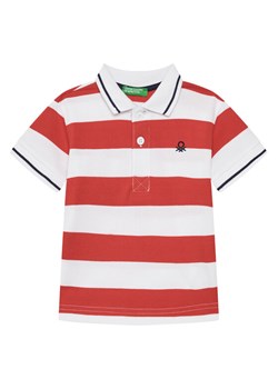 United Colors Of Benetton Polo 39QAG300V Czerwony Regular Fit ze sklepu MODIVO w kategorii T-shirty chłopięce - zdjęcie 184231770