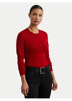 LAUREN RALPH LAUREN Sweter 200919114016 Czerwony Slim Fit ze sklepu MODIVO w kategorii Swetry damskie - zdjęcie 184231811