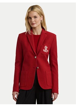 LAUREN RALPH LAUREN Marynarka 200797305026 Czerwony Slim Fit ze sklepu MODIVO w kategorii Marynarki damskie - zdjęcie 184231812