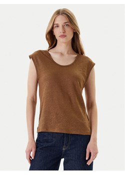 United Colors Of Benetton T-Shirt 37UJE16B1 Brązowy Regular Fit ze sklepu MODIVO w kategorii Bluzki damskie - zdjęcie 184231831