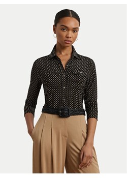 LAUREN RALPH LAUREN Koszula 200971090001 Czarny Slim Fit ze sklepu MODIVO w kategorii Koszule damskie - zdjęcie 184231910