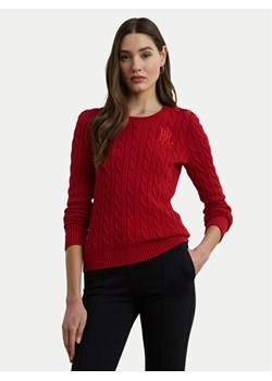 LAUREN RALPH LAUREN Sweter 200932223009 Czerwony Slim Fit ze sklepu MODIVO w kategorii Swetry damskie - zdjęcie 184231950