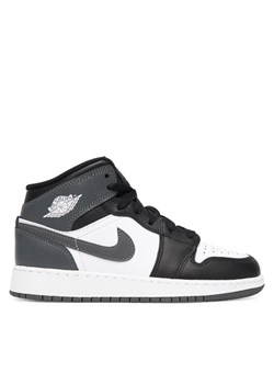 Sneakersy Nike Air Jordan 1 Mid (GS) DQ8423 001 Szary ze sklepu eobuwie.pl w kategorii Buty sportowe dziecięce - zdjęcie 184233170