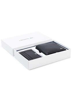 Zestaw portfel i etui na karty Lacoste M Billfold Coin Box NH2505FG Czarny ze sklepu eobuwie.pl w kategorii Dodatki męskie - zdjęcie 184233181