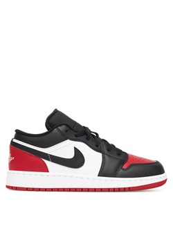 Sneakersy Nike Air Jordan 1 Low (GS) 553560 161 Czarny ze sklepu eobuwie.pl w kategorii Buty sportowe dziecięce - zdjęcie 184233194