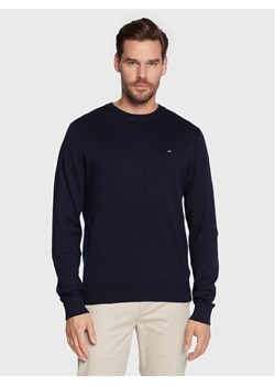 Tommy Hilfiger Sweter MW0MW28046 Granatowy Regular Fit ze sklepu MODIVO w kategorii Swetry męskie - zdjęcie 184233504