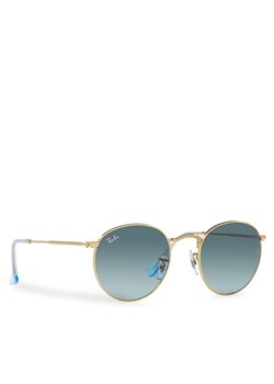 Ray-Ban Okulary przeciwsłoneczne Round Metal 0RB3447 001/3M Złoty ze sklepu MODIVO w kategorii Okulary przeciwsłoneczne damskie - zdjęcie 184233513
