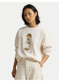 Polo Ralph Lauren Bluza 211954860001 Écru Relaxed Fit ze sklepu MODIVO w kategorii Bluzy damskie - zdjęcie 184233542
