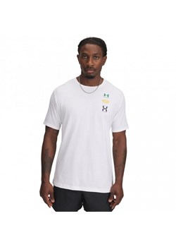 Męski t-shirt z nadrukiem Under Armour UA Evol Logo - biały ze sklepu Sportstylestory.com w kategorii T-shirty męskie - zdjęcie 184234202
