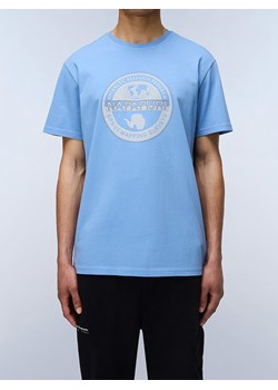 Napapijri Koszulka w kolorze błękitnym ze sklepu Limango Polska w kategorii T-shirty męskie - zdjęcie 184234590