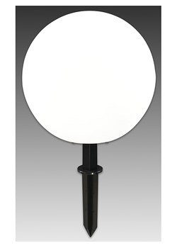 näve Lampa ogrodowa w kolorze biało-czarnym - wys. 63,5 cm ze sklepu Limango Polska w kategorii Oświetlenie ogrodowe - zdjęcie 184234604