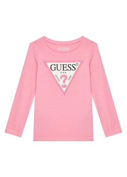 Guess Bluzka J2YI50 K6YW1 Różowy Regular Fit ze sklepu MODIVO w kategorii Bluzki dziewczęce - zdjęcie 184235101