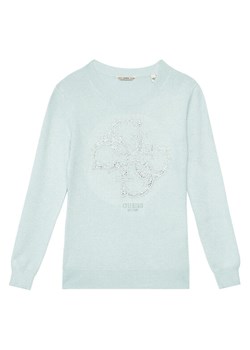 Guess Sweter J5YR01 Z3FP0 Błękitny Regular Fit ze sklepu MODIVO w kategorii Swetry dziewczęce - zdjęcie 184235122