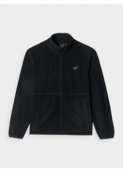 Damski polar rozpinany bez kaptura 4F 4FWMM00TFLEF314 - czarny ze sklepu Sportstylestory.com w kategorii Bluzy damskie - zdjęcie 184236632