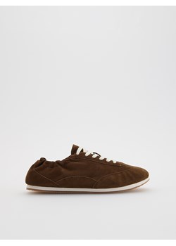 Reserved - Skórzane sneakersy - beżowy ze sklepu Reserved w kategorii Buty sportowe damskie - zdjęcie 184240053
