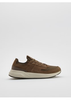 Reserved - Sneakersy z łączonych materiałów - brązowy ze sklepu Reserved w kategorii Buty sportowe męskie - zdjęcie 184240692